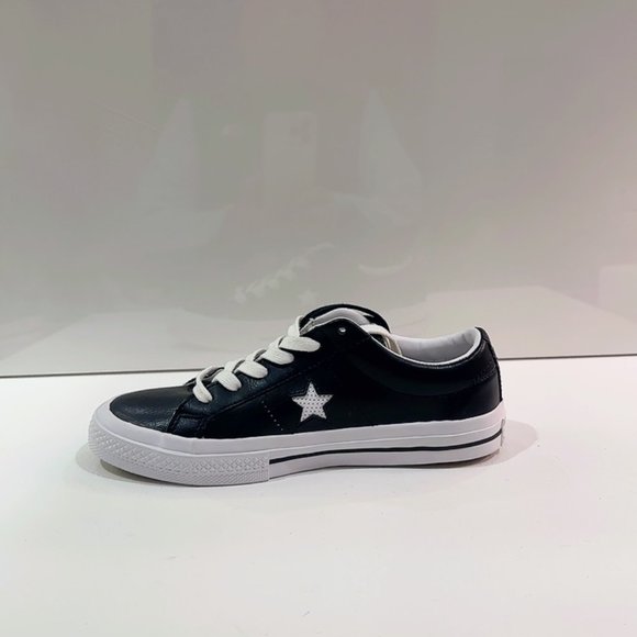 Converse All ⭐️ Star Black Leather : Size : 4.5 - Picture 4 of 8